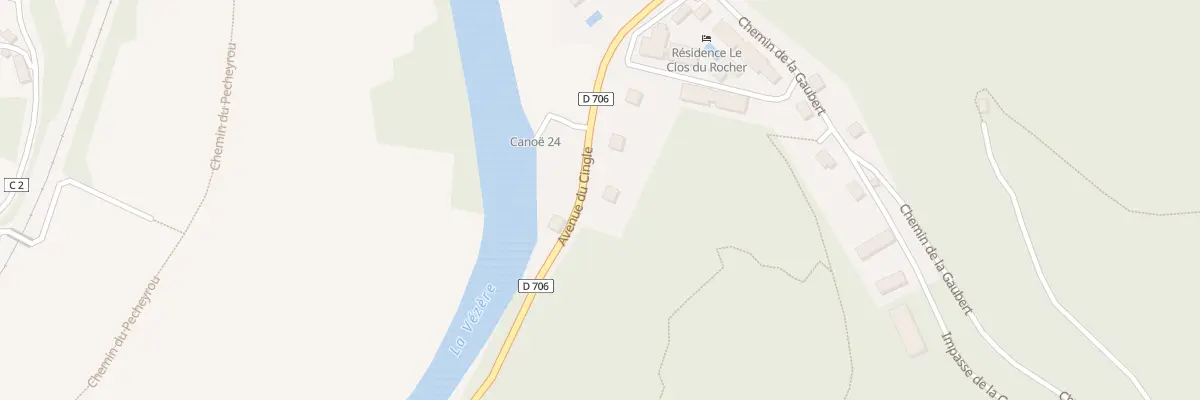 Plan du 15 Av du Cingle aux Eyzies