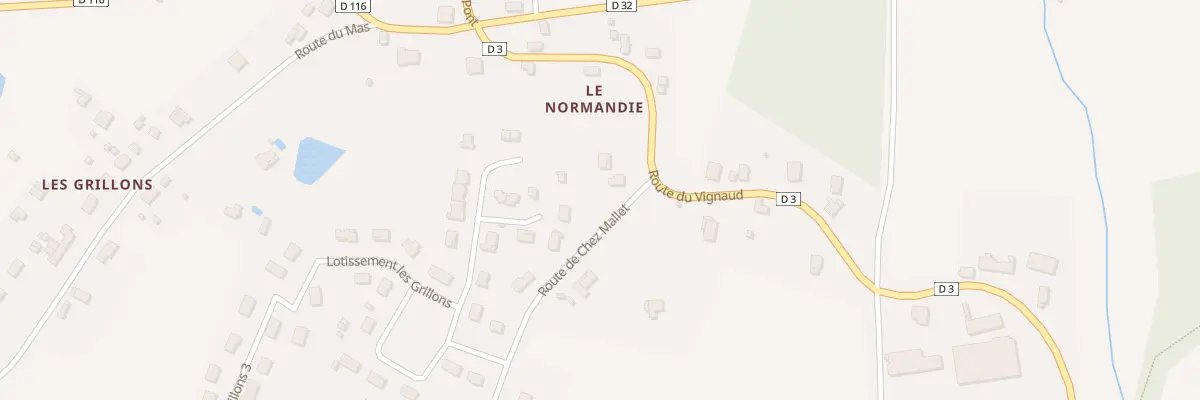 Plan du 2 Rte de Chez Mallet à Saint-Victurnien