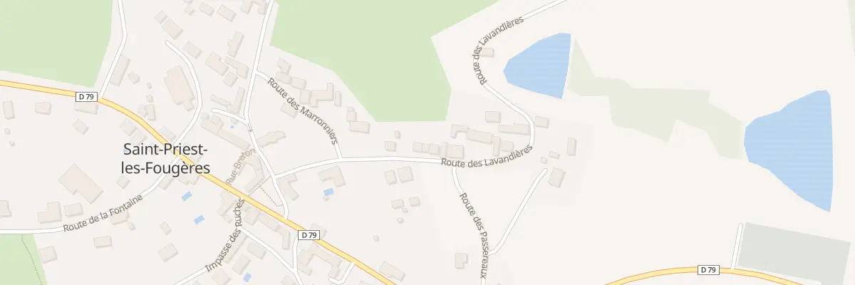 Plan du 46 Le Bourg à Saint-Priest-les-Fougères