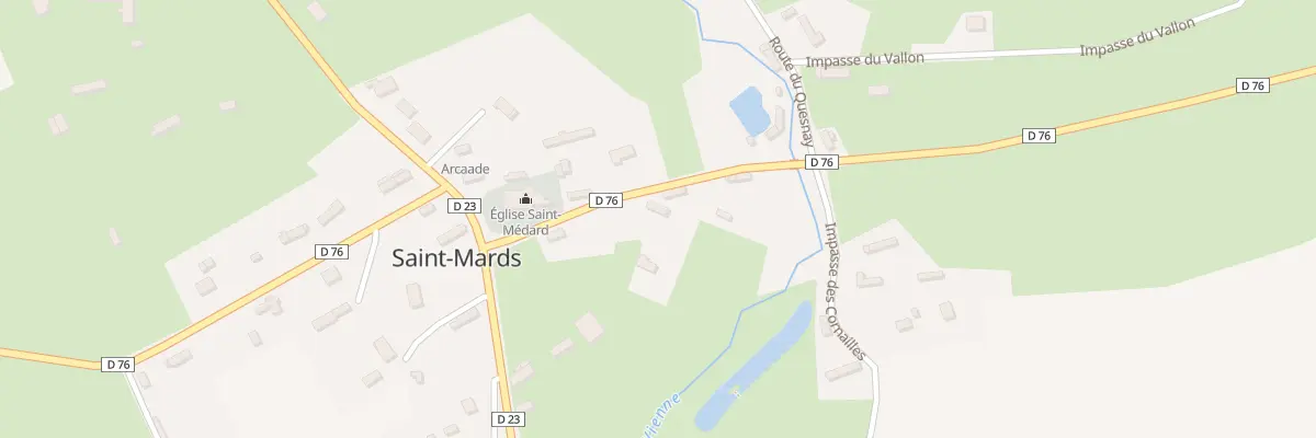 Plan du 8 Rte de Saint Medard à Saint-Mards