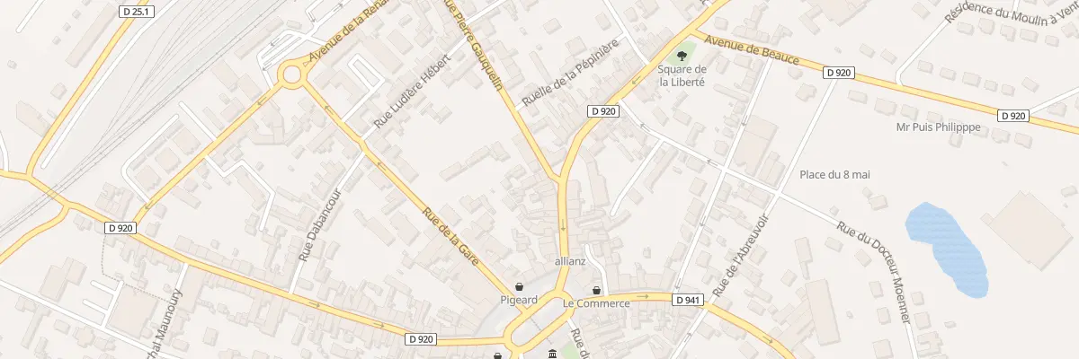 Plan du 1 Rue Pierre Gauquelin à La Loupe
