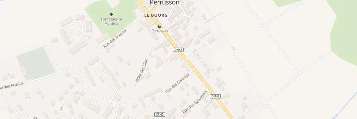 Plan du 8 Av des Platanes à Perrusson