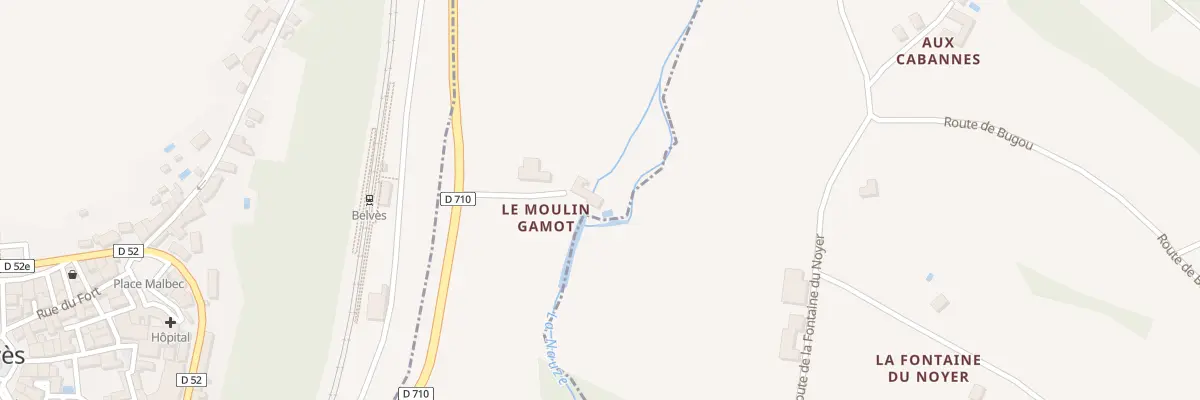 Plan du 447 Le Bas de la Cote de Belve à Sagelat