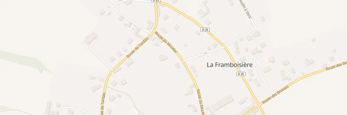 Plan du 4 Rte du Moutier à La Framboisière