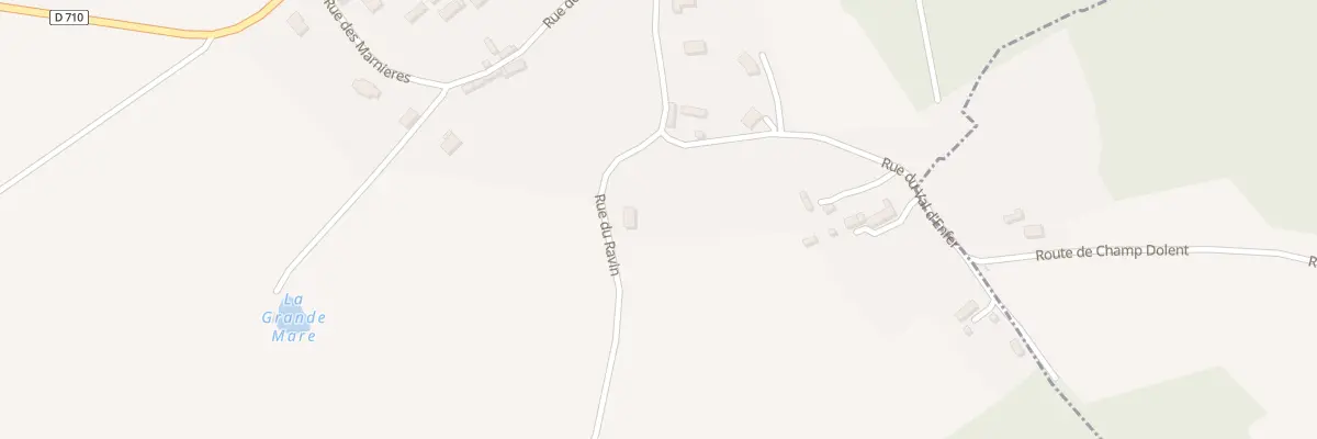 Plan du 75 Rue du Ravin à Champ-Dolent
