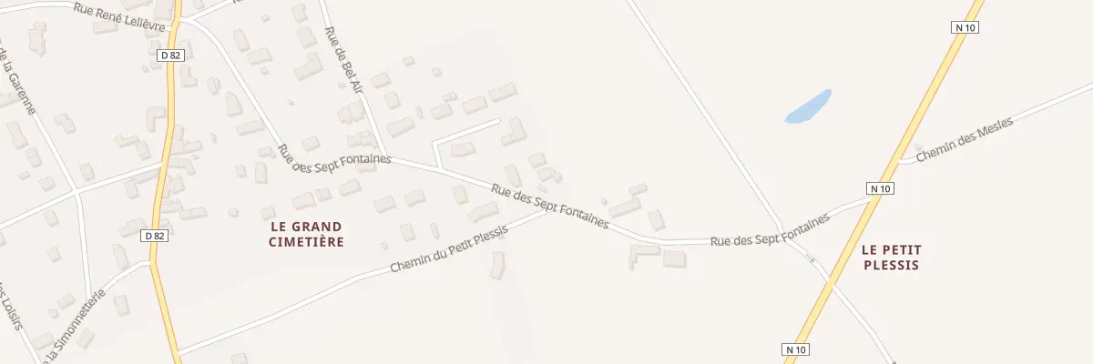 Plan du 17 Rue des 7 Fontaines à Huisseau-en-Beauce