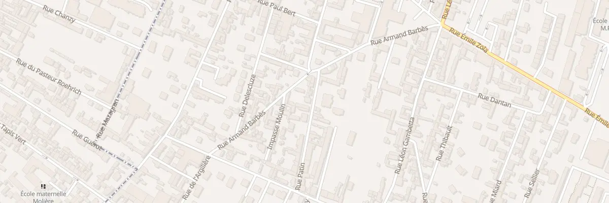Plan du 8 Rue Patin à Caudebec-lès-Elbeuf