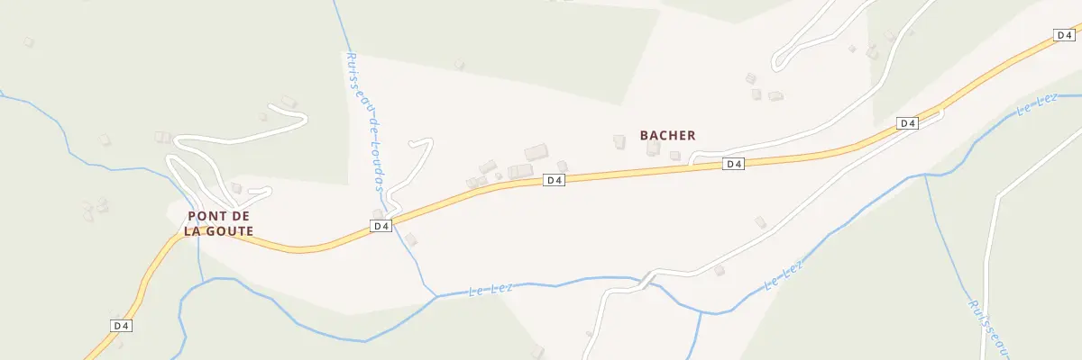 Plan du 5014 Bacher à Bordes-Uchentein