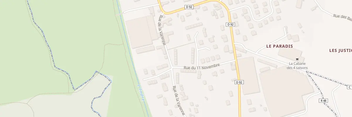 Plan du 13 Rue de la Varenne à Beaulieu-lès-Loches