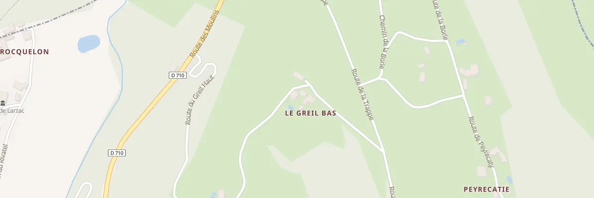 Plan du 50 Le Greil à Larzac