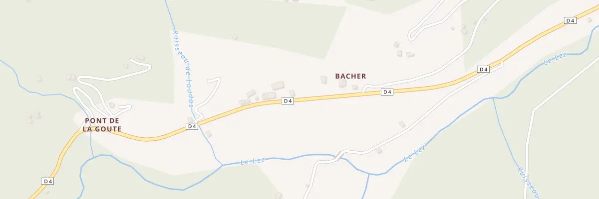 Plan du 5614 Bacher à Bordes-Uchentein