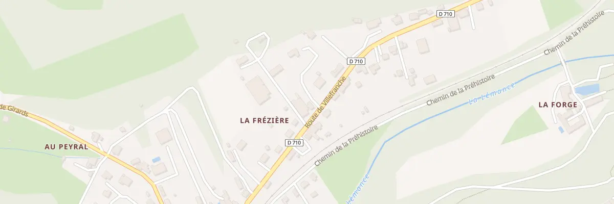 Plan du 285 La Freziere à Sauveterre-la-Lémance