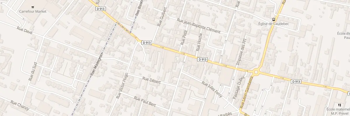 Plan du 2B Rue Désert à Caudebec-lès-Elbeuf