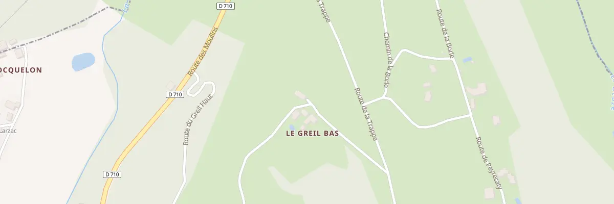 Plan du 187 Le Greil à Larzac