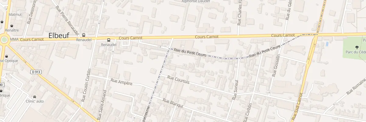 Plan du 47 Rue du Petit Cours à Caudebec-lès-Elbeuf