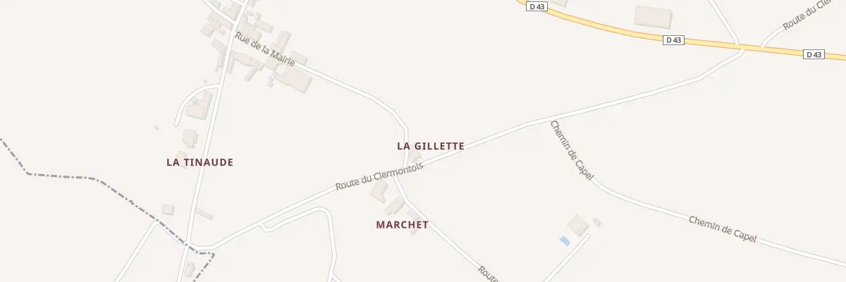Plan du 5026 La Gillette à Saint-Nazaire-de-Valentane