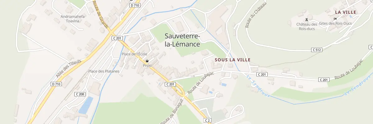 Plan du 57 Rue du Jardin Public à Sauveterre-la-Lémance
