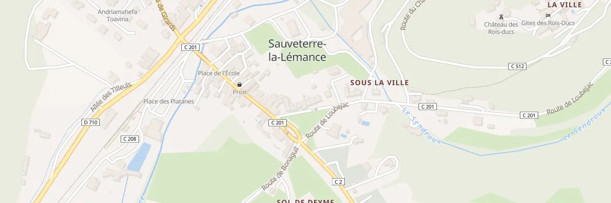 Plan du 51 Rue du Jardin Public à Sauveterre-la-Lémance