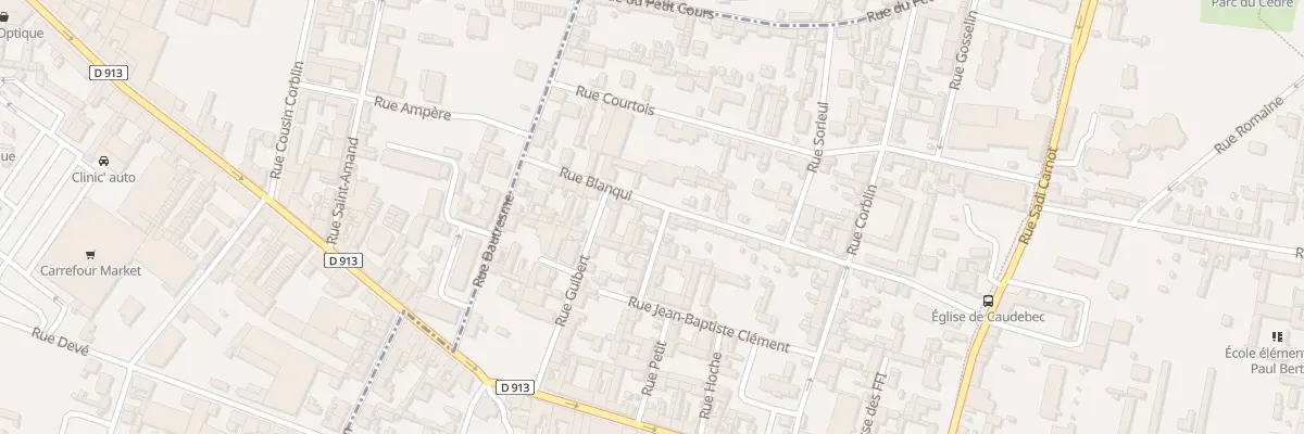 Plan du 2 Rue Voltaire à Caudebec-lès-Elbeuf