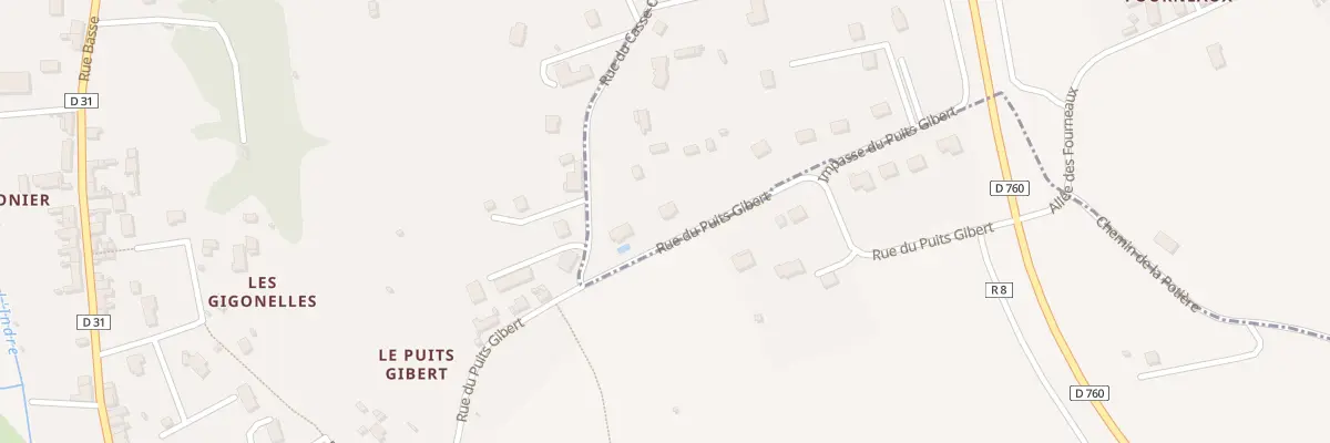Plan du 18 Rue du Puits Gibert à Ferrière-sur-Beaulieu