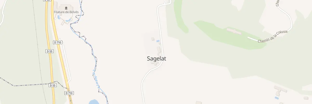 Plan du 71 Le Bourg à Sagelat