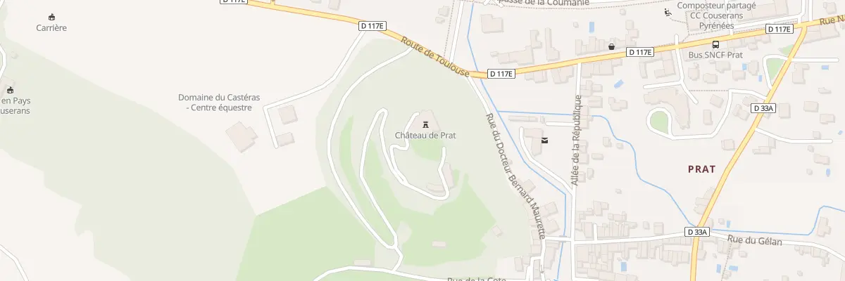 Plan du 200 La Cote à Prat-Bonrepaux