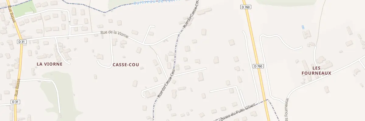 Plan du 27 Rue du Casse Cou à Ferrière-sur-Beaulieu
