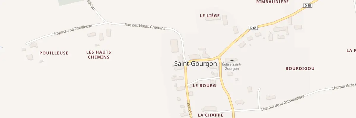 Plan du 1 Rue des Hauts Chemins à Saint-Gourgon