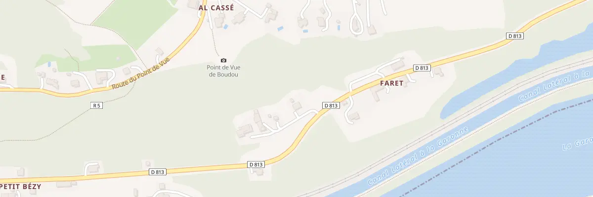 Plan du 3290 Rte des deux Mers à Boudou