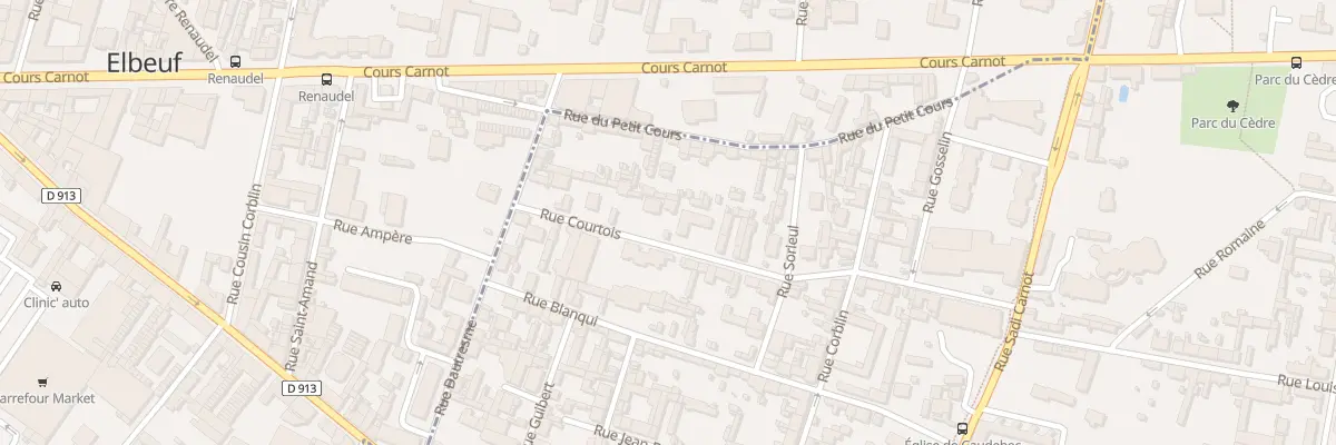 Plan du 6 Rue Courtois à Caudebec-lès-Elbeuf