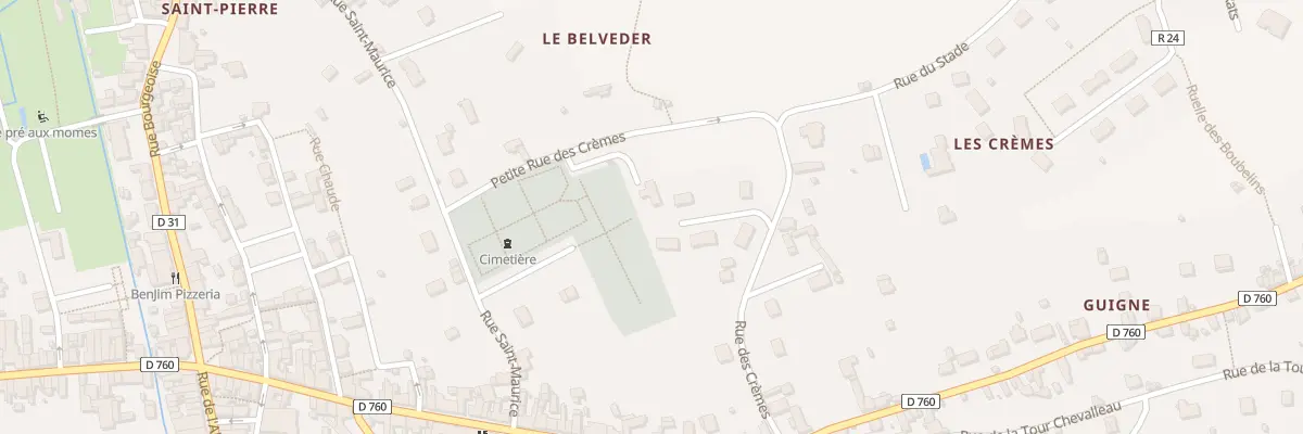 Plan du 4 Ptr Petite Rue des Cremes à Beaulieu-lès-Loches