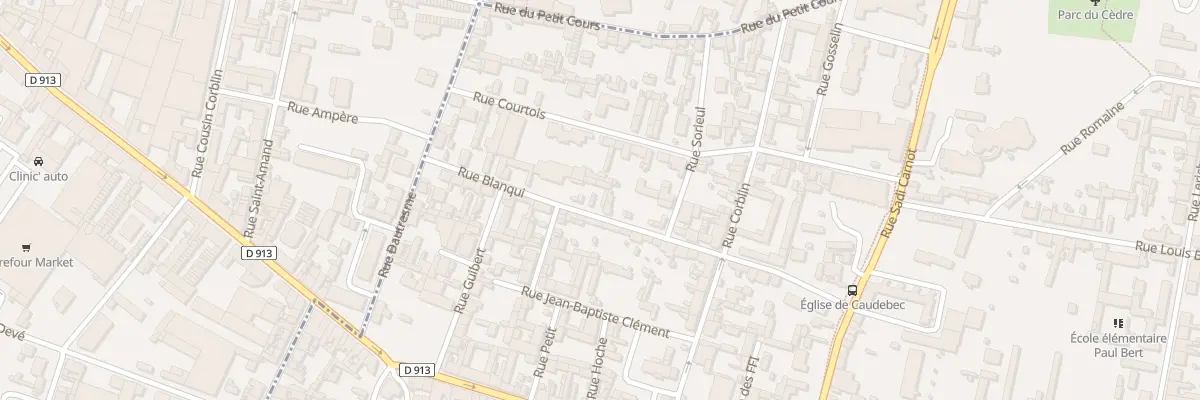 Plan du 16 Rue Blanqui à Caudebec-lès-Elbeuf