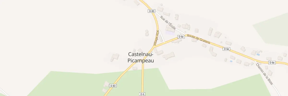 Plan du 62 Barate à Castelnau-Picampeau