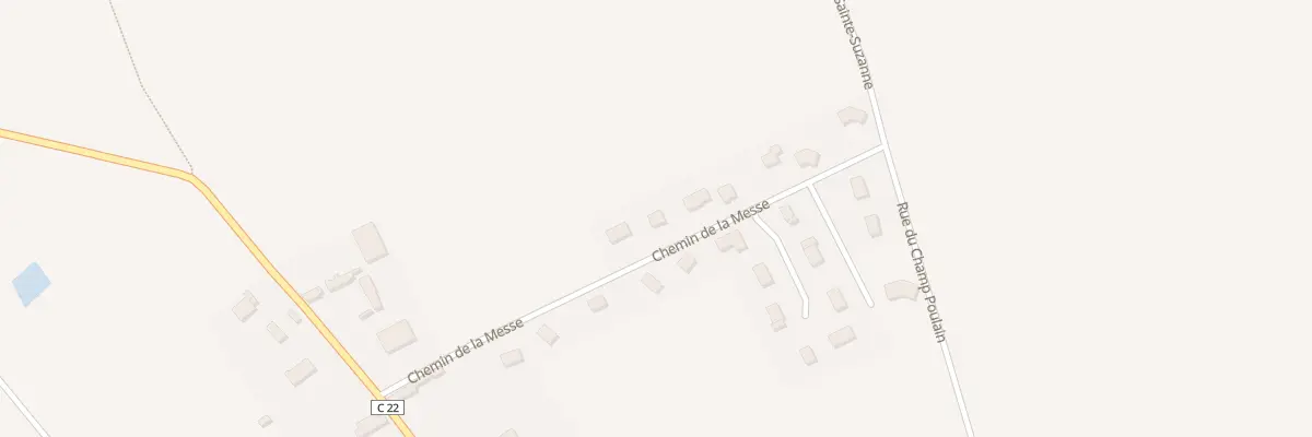 Plan du 12 Che de la Messe à Claville