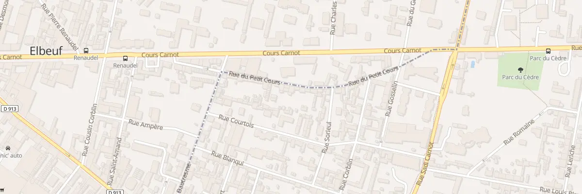 Plan du 29 Rue du Petit Cours à Caudebec-lès-Elbeuf