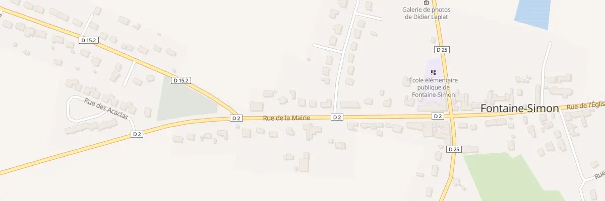 Plan du 20 Rue de la Mairie à Fontaine-Simon
