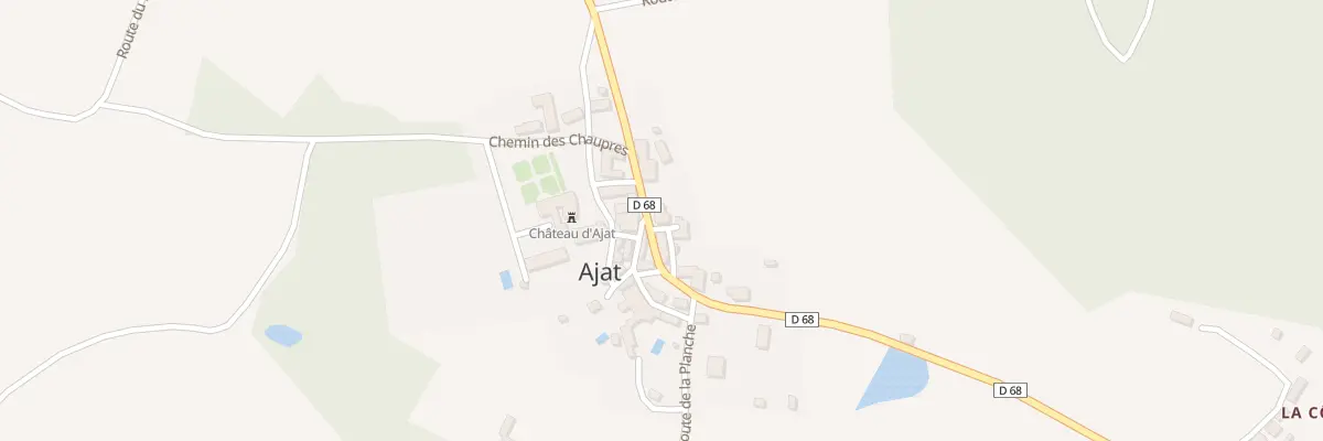 Plan du 25 Le Bourg Est à Ajat
