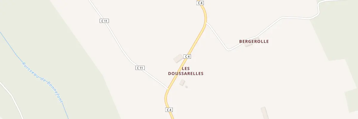 Plan du 5035 Las Doussarelles à Fajolles