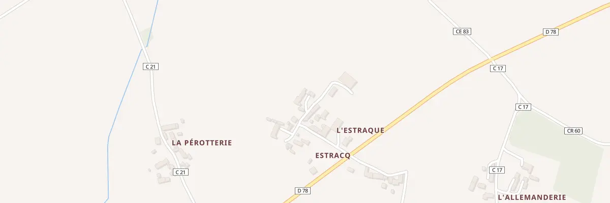 Plan du 17 Estracq à Martizay