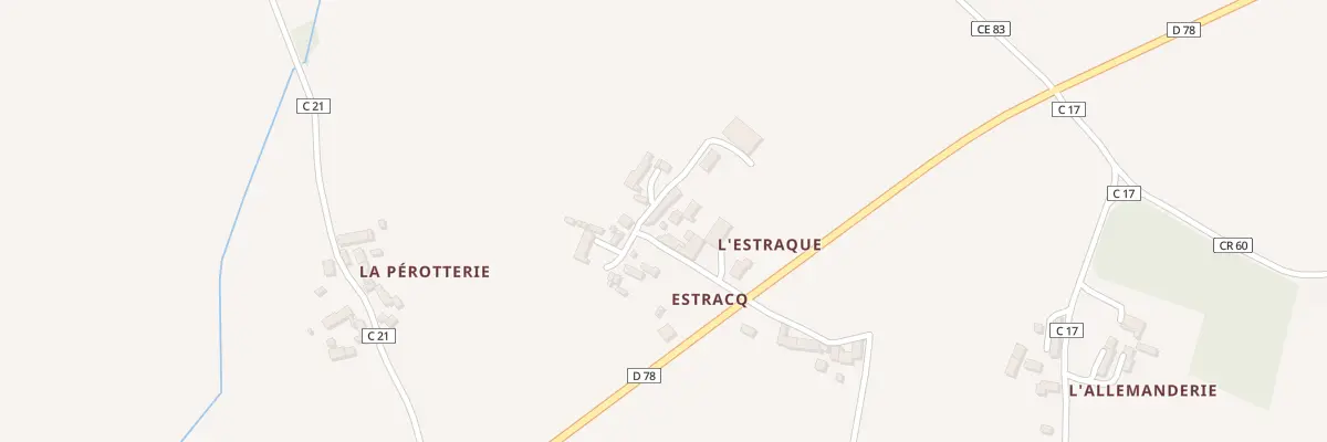 Plan du 18 Estracq à Martizay