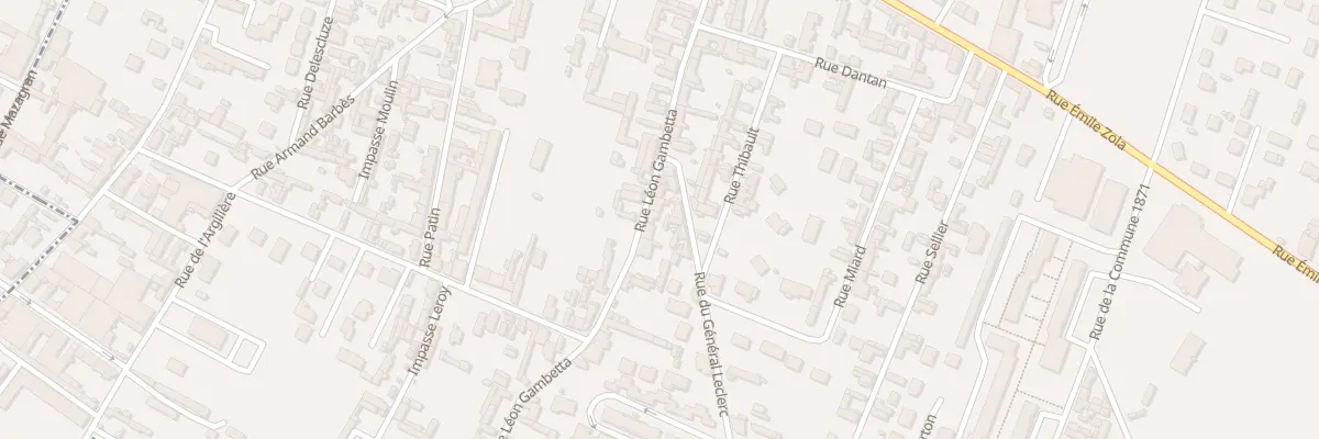 Plan du 43 Rue Léon Gambetta à Caudebec-lès-Elbeuf