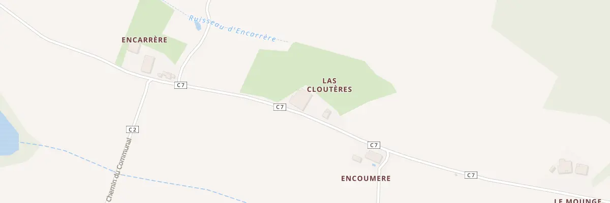 Plan du 58 Las Clouteres à Brignemont