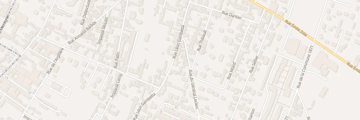 Plan du 45 Rue Léon Gambetta à Caudebec-lès-Elbeuf