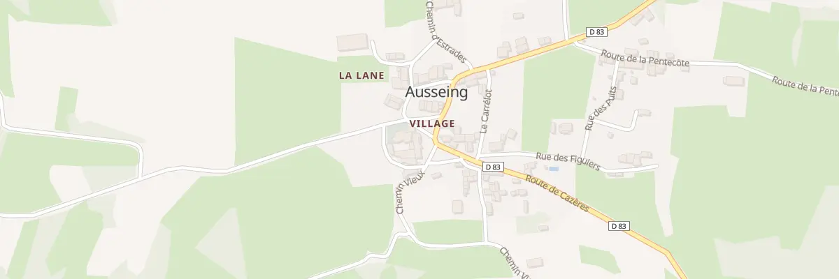 Plan du 25A Village à Ausseing