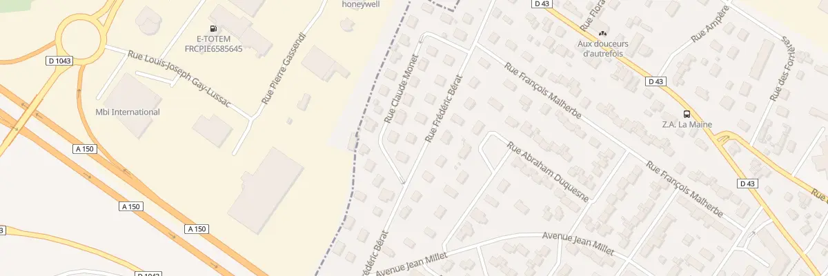 Plan du 14 Rue Frédéric Bérat à Maromme