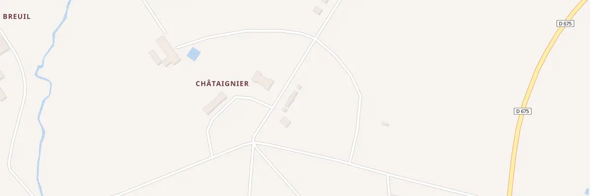 Plan du 5724 Chataignier à Peyrat-de-Bellac