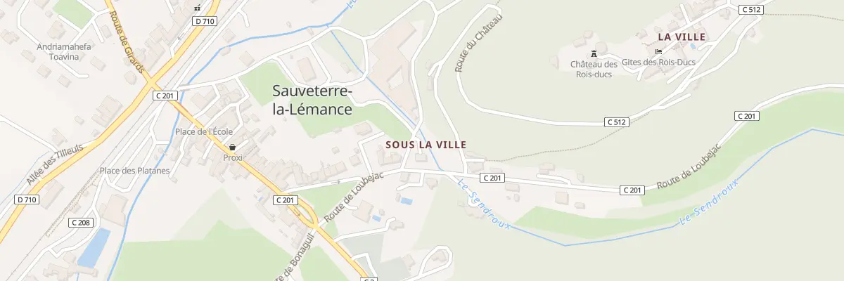 Plan du 151 Rte de Loubejac à Sauveterre-la-Lémance