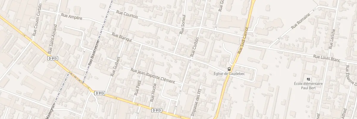 Plan du 3 Rue Blanqui à Caudebec-lès-Elbeuf