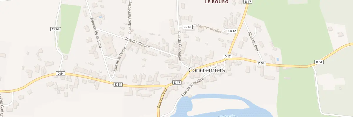 Plan du 1 Rue du Chapelain à Concremiers