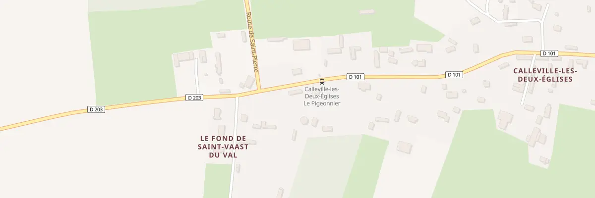 Plan du 5023 Le Village à Calleville-les-Deux-Églises